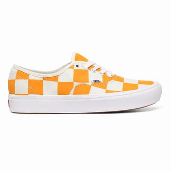 Damske Tenisky Vans Half Big Checker ComfyCush Authentic Žlté/Modre VA41YKRTS